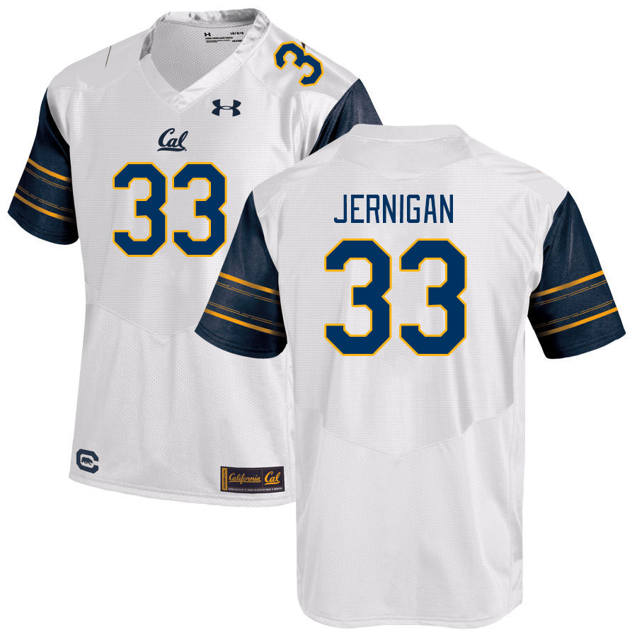 Men #33 Myles Jernigan California Golden Bears College Football Jerseys Stitched Sale-White - Click Image to Close